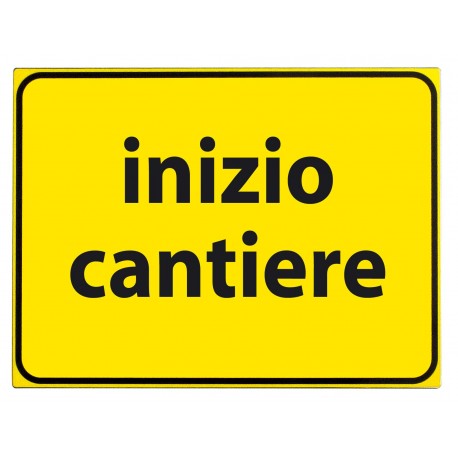 Cartello inizio cantiere 60x40cm