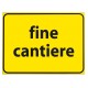 Cartello fine cantiere 60x40cm