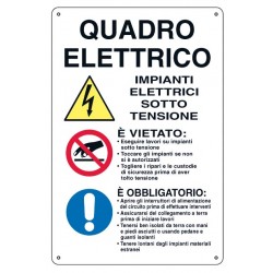 Cartello quadro elettrico 43x68 cm