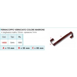 Fermacoppo vern. marrone tipo corto