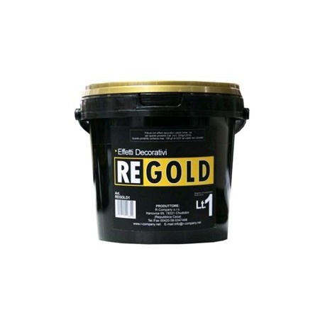 Pittura effetti decorativi Oro, Latta 5 Lt., Oro,