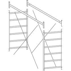 Alzata a torre, 90x75x165,