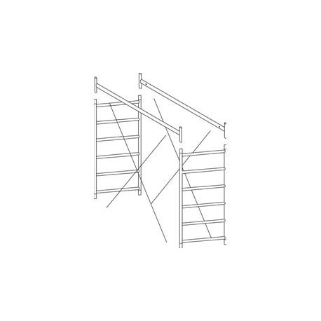 Alzata a torre, 90x75x165,