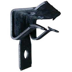 Clip in acciaio fosfatato di supporto orizzontale per pendino da Ø4mm Spessore di utilizzo (da 1,5a4)mm Portata 70Kg 100 pezzi