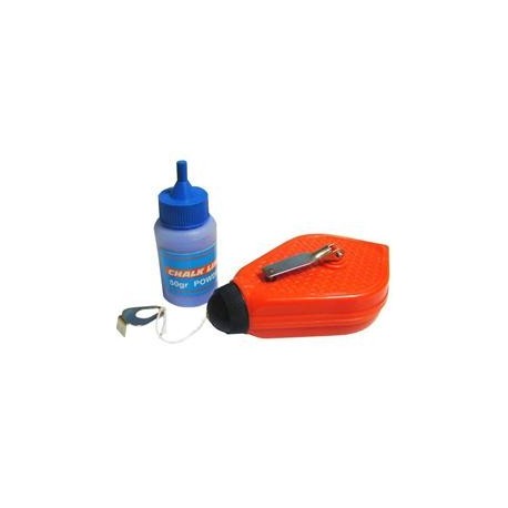 Set Tracciatore con flacone polvere blu in blister Lunghezza filo 30 mt.